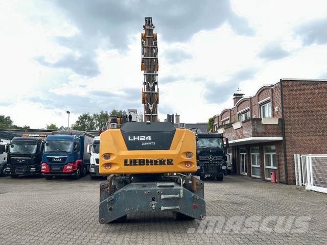 Liebherr LH 24 Litronic mit Abbruch- / Sortiergreifer حفارات بعجل