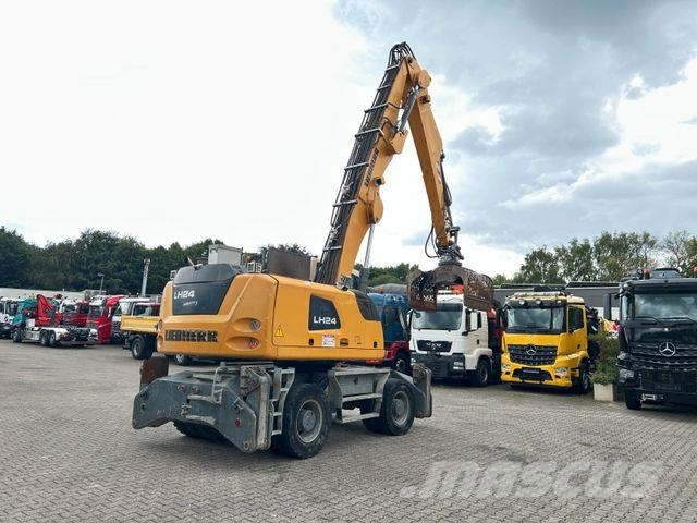 Liebherr LH 24 Litronic mit Abbruch- / Sortiergreifer حفارات بعجل