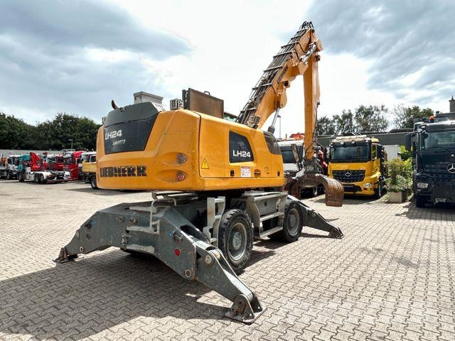 Liebherr LH 24 Litronic mit Abbruch- / Sortiergreifer حفارات بعجل