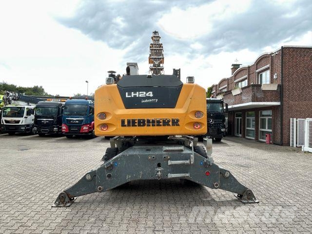 Liebherr LH 24 Litronic mit Abbruch- / Sortiergreifer حفارات بعجل