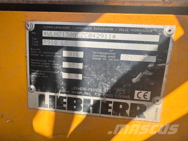 Liebherr R 918 LC Rupsgraafmachines