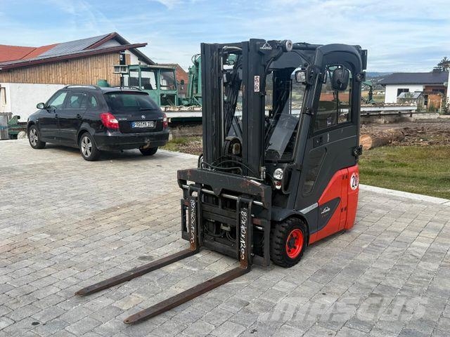 Linde E12-02 Freihub, Zinkenverstellung,Seitenschieber Elektrische heftrucks