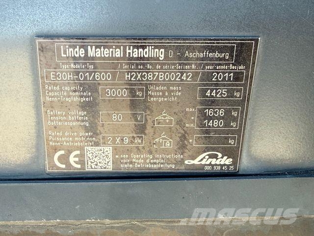 Linde E30-01 Elektrostapler