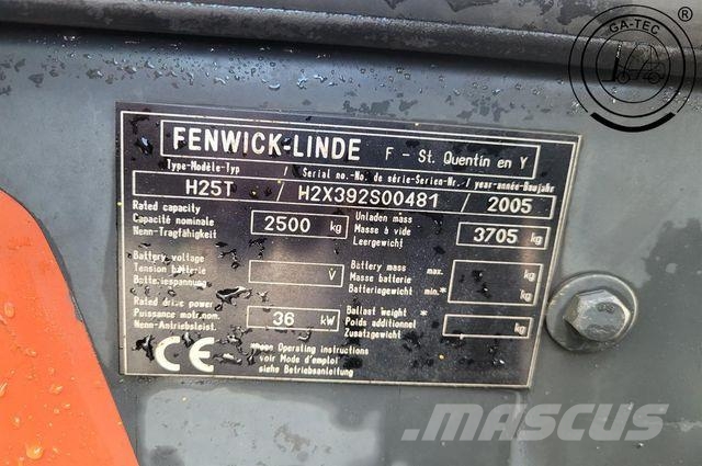 Linde H25T LPG forklifts