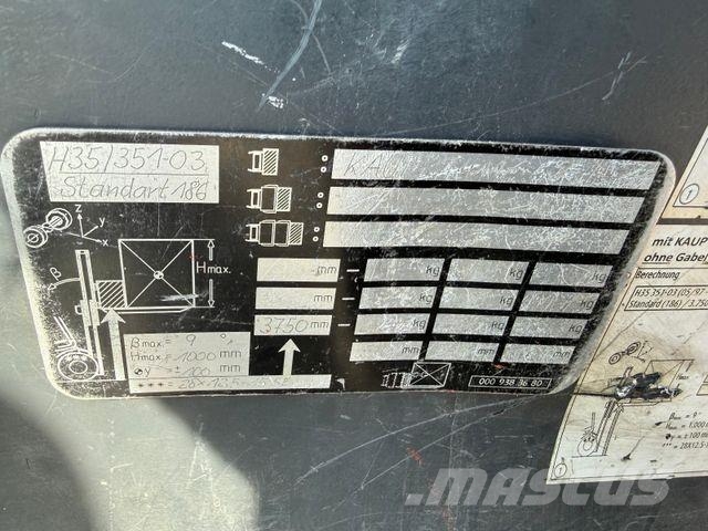 Linde H35D-03 SS+ZV, Waage, Perkins Motor Dieselové vozíky