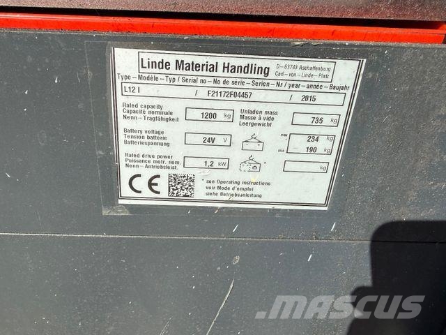Linde L12 I Visokopodizni komisioni viličar