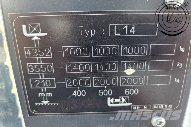Linde L14i معدات الرفع عالي المستوى