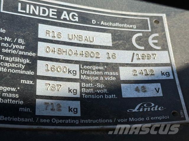 Linde R16 Vierwege-Stapler 사이드로더