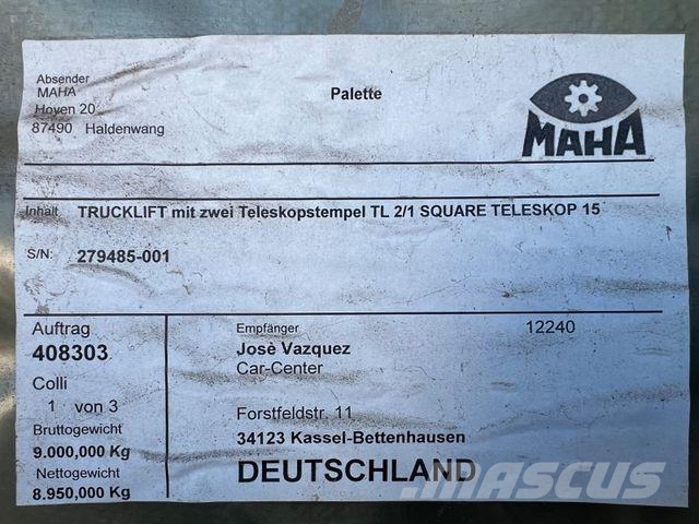  LKW Hebebühne MAHA Trucklift 30 Tonnen, neu 其他貨車