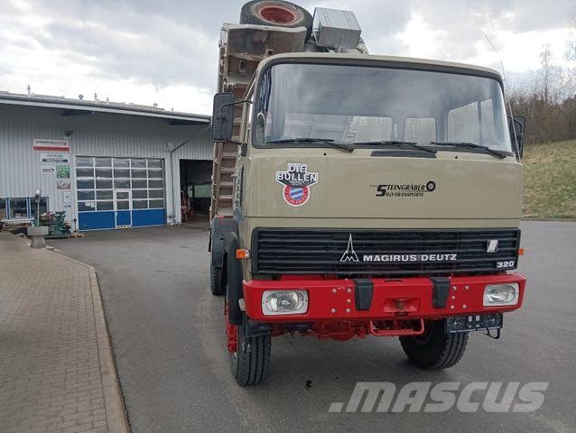 Magirus Deutz 320D19 FA 4x4 Blatt Schalter 3-Seiten Kipper Bañeras basculantes usadas
