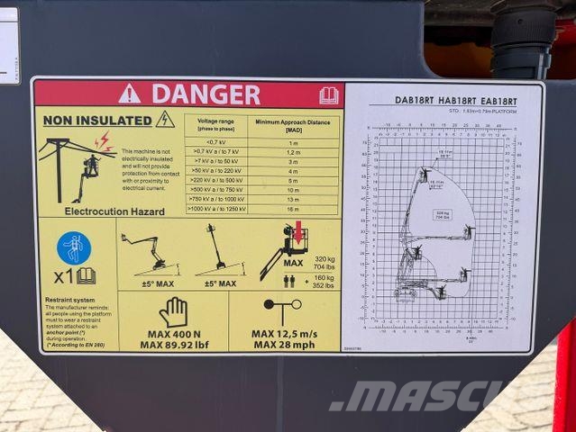 Magni EAB 18RT.1, Allrad, 18m,Gelenkarbeitsbühne Plataforma de trabajo articulada