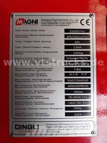 Magni ES0807AC 7.8m Scherenbühne elektrisch 6x 가위형 리프트