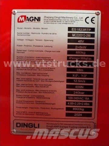 Magni ES1823RTP Scherenarbeitsbühne 6x vorh. Makazaste platforme