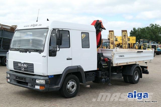MAN 12.180 LE BB 4x2, DOKA, Palfinger PKG 7001 Camion benne