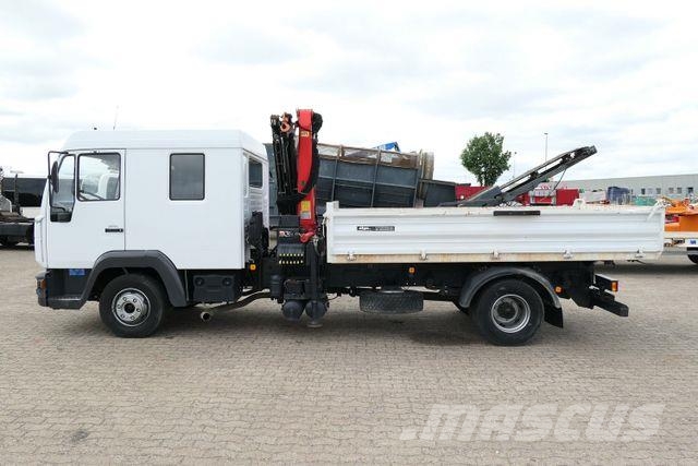 MAN 12.180 LE BB 4x2, DOKA, Palfinger PKG 7001 Camion benne