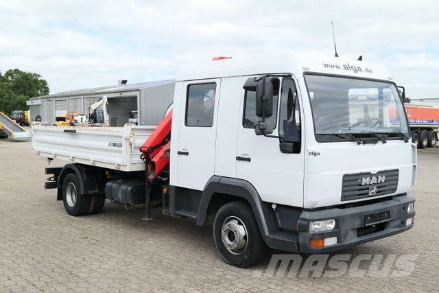 MAN 12.180 LE BB 4x2, DOKA, Palfinger PKG 7001 Camion benne