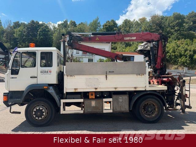 MAN 18.225 4x4,Penz Kran9.79+Greifer,T03-2027,231tkm Kranwagen