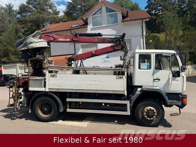 MAN 18.225 4x4,Penz Kran9.79+Greifer,T03-2027,231tkm Kranwagen