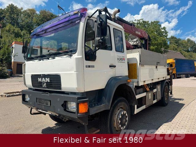 MAN 18.225 4x4,Penz Kran9.79+Greifer,T03-2027,231tkm Transporte de madera