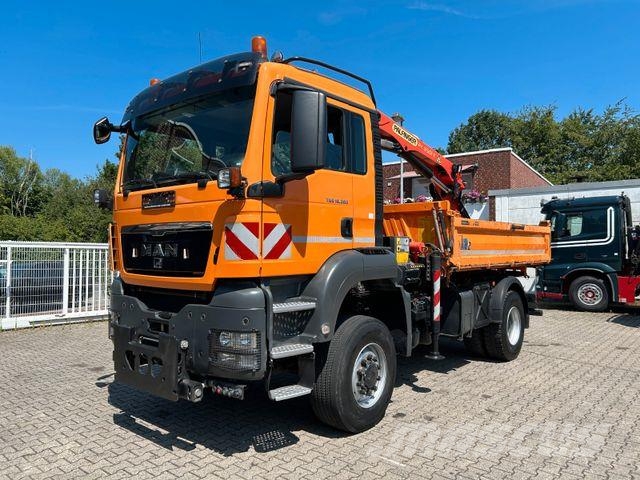 MAN 18.360 3Skipper+PK 8501 Kran+Winterdienstaus4x4 شاحنات الرافعات