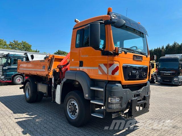 MAN 18.360 3Skipper+PK 8501 Kran+Winterdienstaus4x4 شاحنات الرافعات