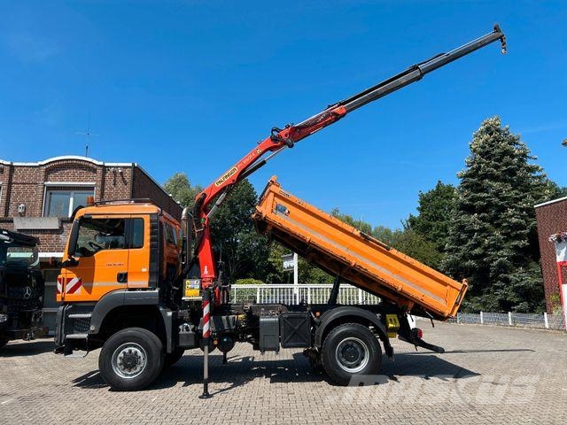 MAN 18.360 3Skipper+PK 8501 Kran+Winterdienstaus4x4 شاحنات الرافعات