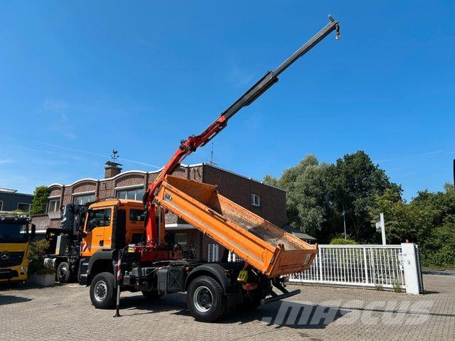 MAN 18.360 3Skipper+PK 8501 Kran+Winterdienstaus4x4 شاحنات الرافعات