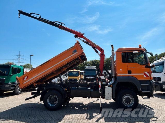 MAN 18.360 3Skipper+PK 8501 Kran+Winterdienstaus4x4 شاحنات الرافعات