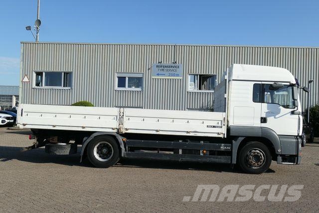 MAN 18.360 TGA 4x2, AHK, Klima, Voll-Luft, Gerüstbau شاحنات مسطحة/مفصلية الجوانب