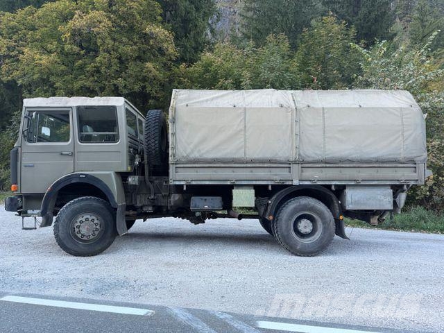 MAN 19.281 4X4 FAHRSCHULE 128000 KILOMETER 2 STÜCK Caminhões com cortinas laterais