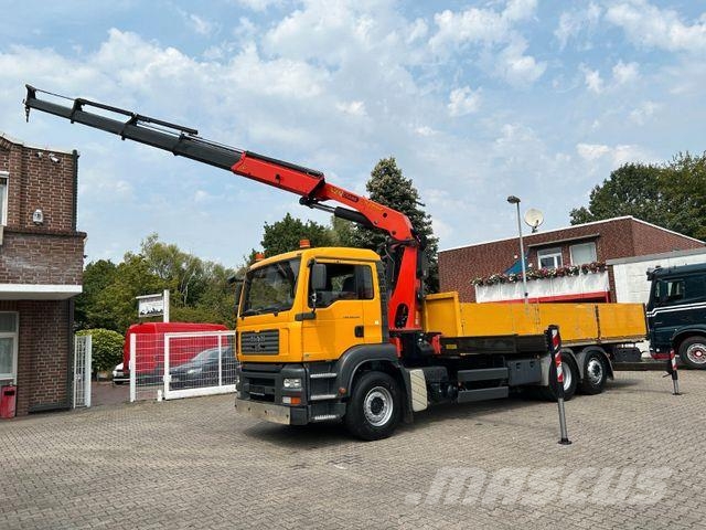 MAN 26.310 TGA Pritsche + PK29002 Kran 6x2 Camiones grúa