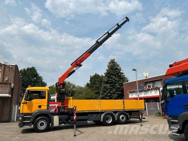 MAN 26.310 TGA Pritsche + PK29002 Kran 6x2 Camiones grúa