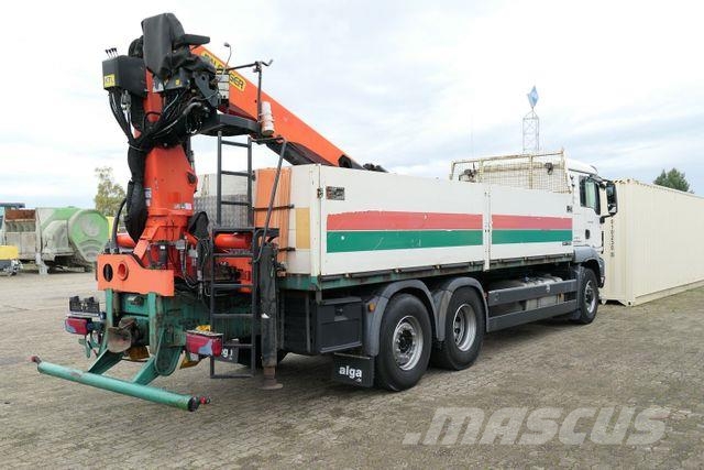 MAN 26.400 TGX 6x4, HydroDrive, Palfinger PK21001 Pritschenwagen/Pritschenwagen mit Seitenklappe