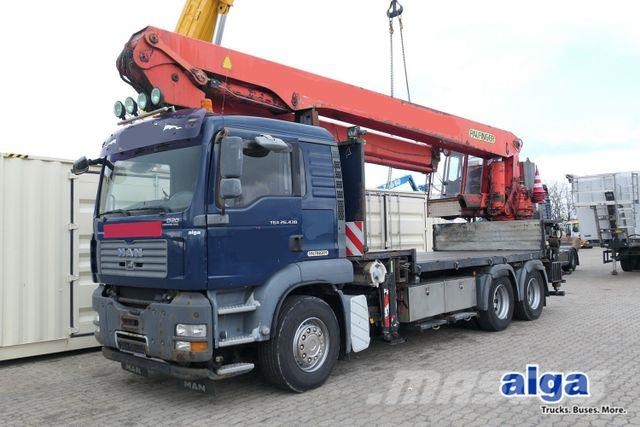 MAN 26.430 TGA 6x4, Palfinger 45000 ELAW, 32m, AHK Caminhões de mesa/dropside