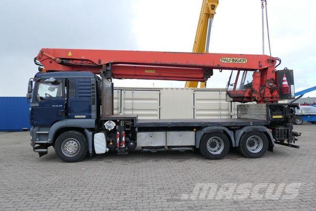MAN 26.430 TGA 6x4, Palfinger 45000 ELAW, 32m, AHK Caminhões de mesa/dropside