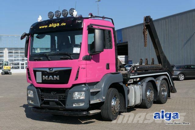 MAN 26.460 TGS 6x2, Multilift Futura 18, Lenk-Lift ケーブルリフト着脱式トラック