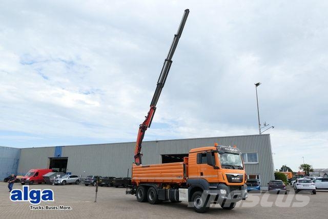 MAN 26.480 TGS, Palfinger PK23002-SH, abnehmbar,Funk Camiones bañeras basculantes o volquetes