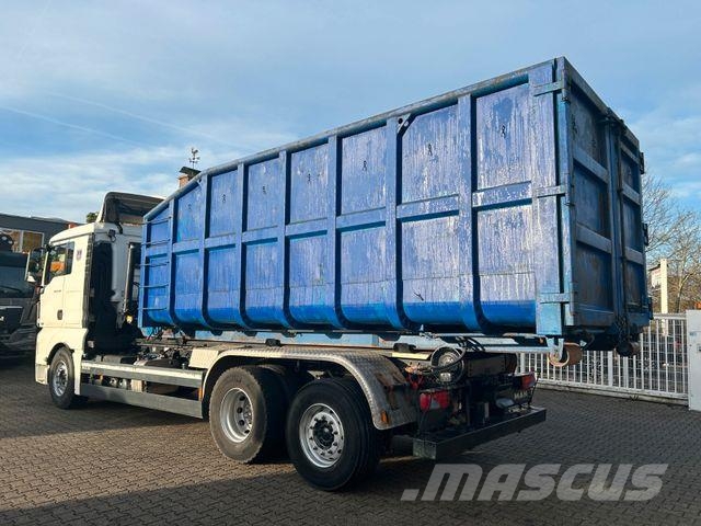 MAN 26.480 TGX Wechselsystem Abroller+Kran+Container Hook lift trucks