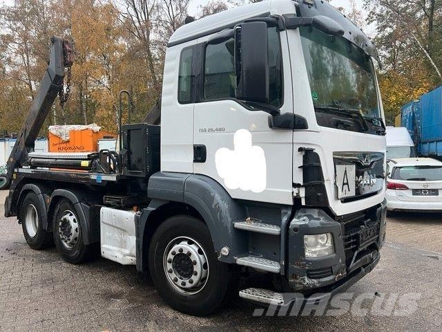 MAN 26.480TGS,Euro6,MeillerAK16,Aufbau Teilfunktion Cable lift demountable trucks