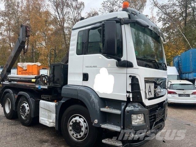 MAN 26.480TGS,Euro6,MeillerAK16,Aufbau Teilfunktion Cable lift demountable trucks