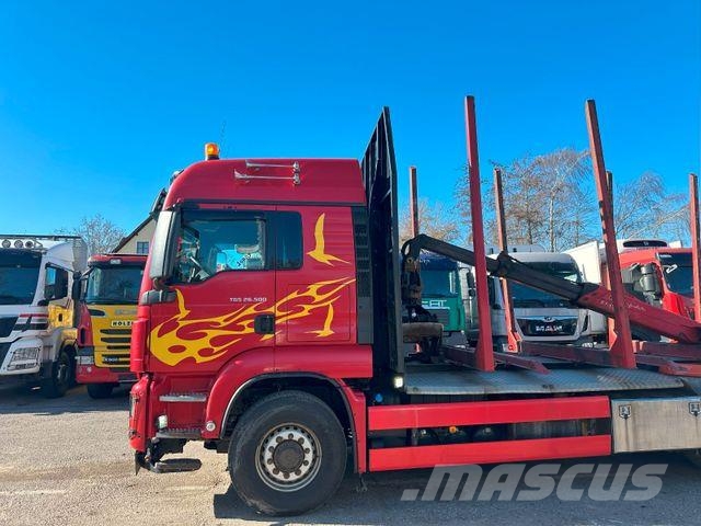 MAN 26.500 NO CRAN! PRITARDER NEUE MOTOR! 목재 트럭