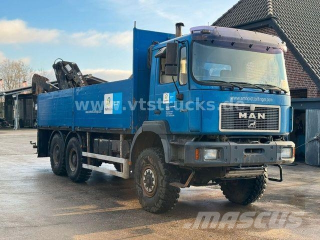 MAN 27.403 6x6 Pritsche + HIAB-Ladekran 平ボディー