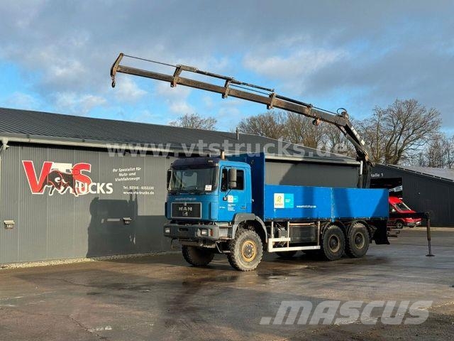 MAN 27.403 6x6 Pritsche + HIAB-Ladekran 平ボディー