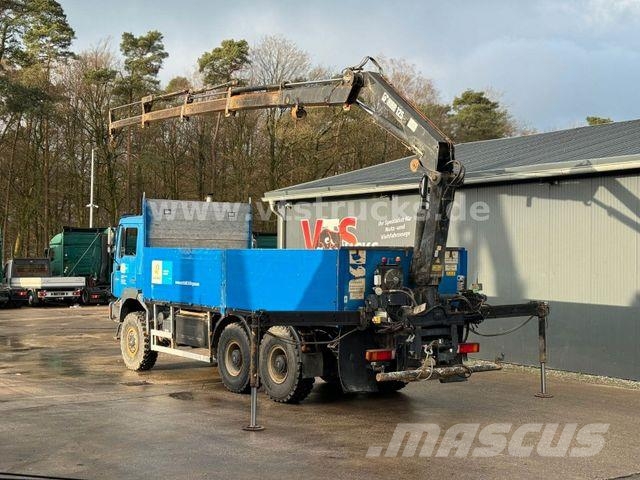 MAN 27.403 6x6 Pritsche + HIAB-Ladekran 平ボディー