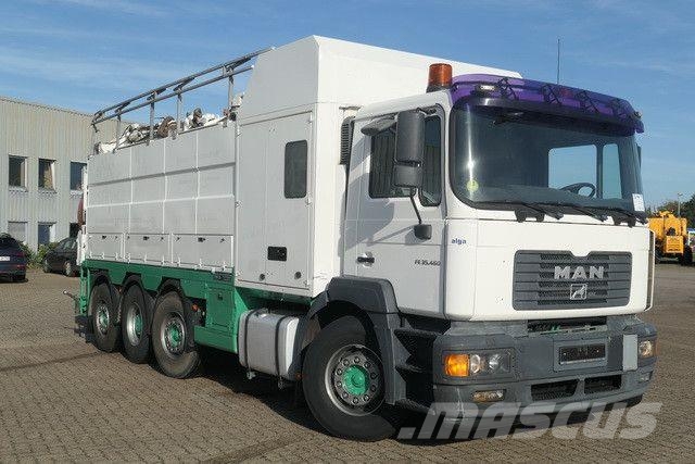MAN 35.464 FVNLC 8x2, Müller-Fatmaster, Saugaufbau 組合/真空油槽車