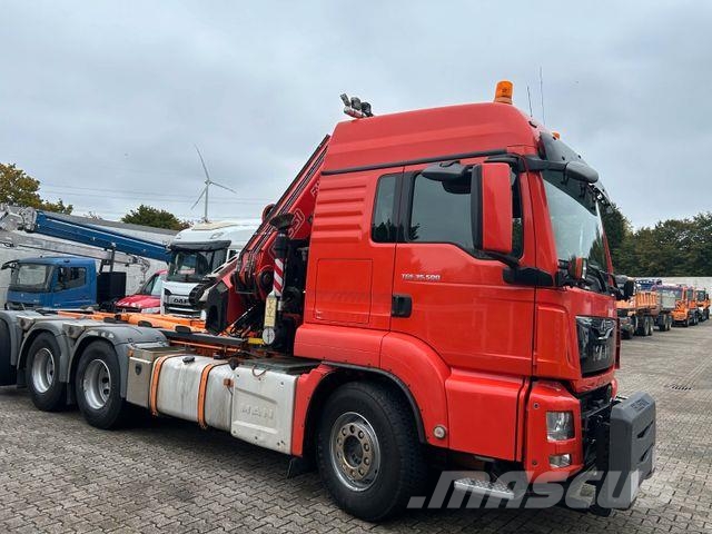 MAN 35.500 TGS Abroller mit Fassi F315RA.2.26 Kran Tovornjaki z žerjavom