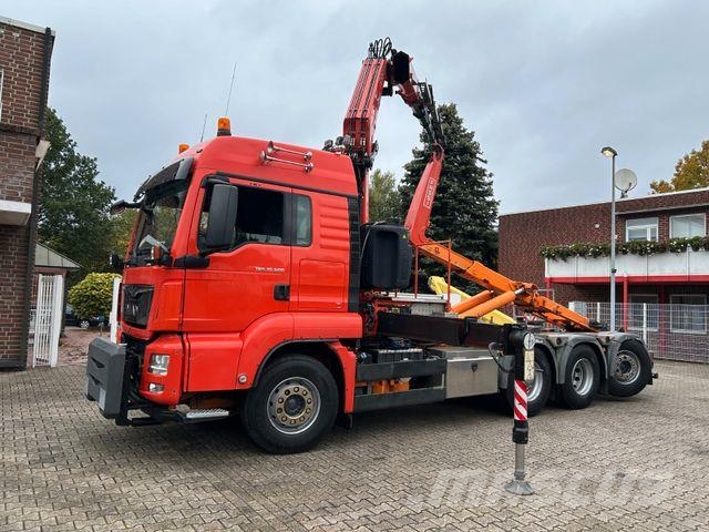 MAN 35.500 TGS Abroller mit Fassi F315RA.2.26 Kran Tovornjaki z žerjavom