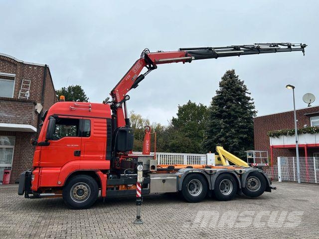 MAN 35.500 TGS Abroller mit Fassi F315RA.2.26 Kran Tovornjaki z žerjavom