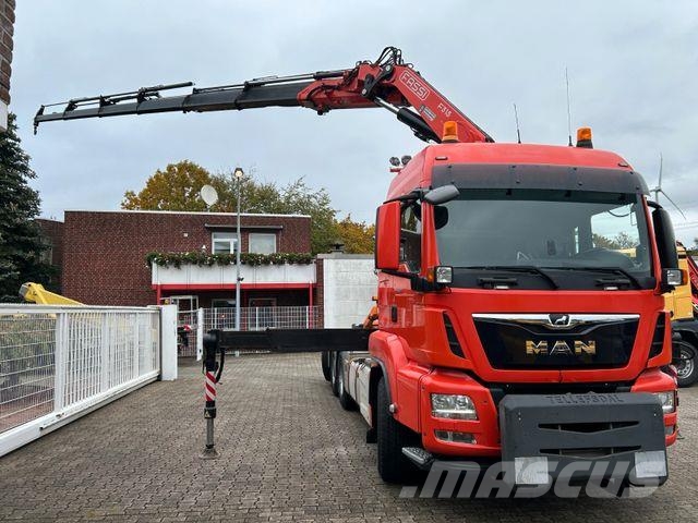 MAN 35.500 TGS Abroller mit Fassi F315RA.2.26 Kran Tovornjaki z žerjavom