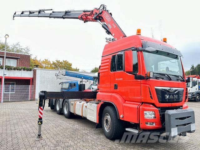 MAN 35.500 TGS Abroller mit Fassi F315RA.2.26 Kran Tovornjaki z žerjavom
